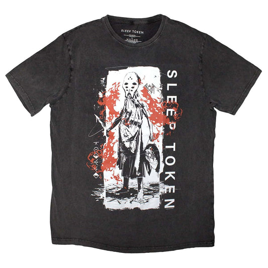 Rock Off Sleep Token Euclid Premium Grey Wash Unisex T-Shirt