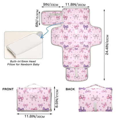 VEKELEE Portable Changing Mat for Baby | Waterproof & Foldable Pad
