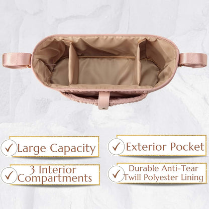 SEWBOO Universal Baby Stroller Organizer,Diaper Caddy Organizer with Adjustable Straps to Fits Nearly Any Strollers (photo 4)