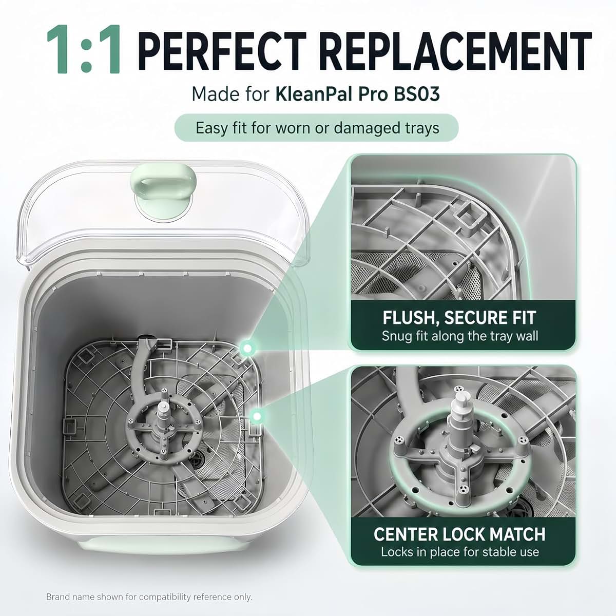 XuanFain Replacement Bottom Tray For Momcozy KleanPal Pro BS03 Washer (photo 3)