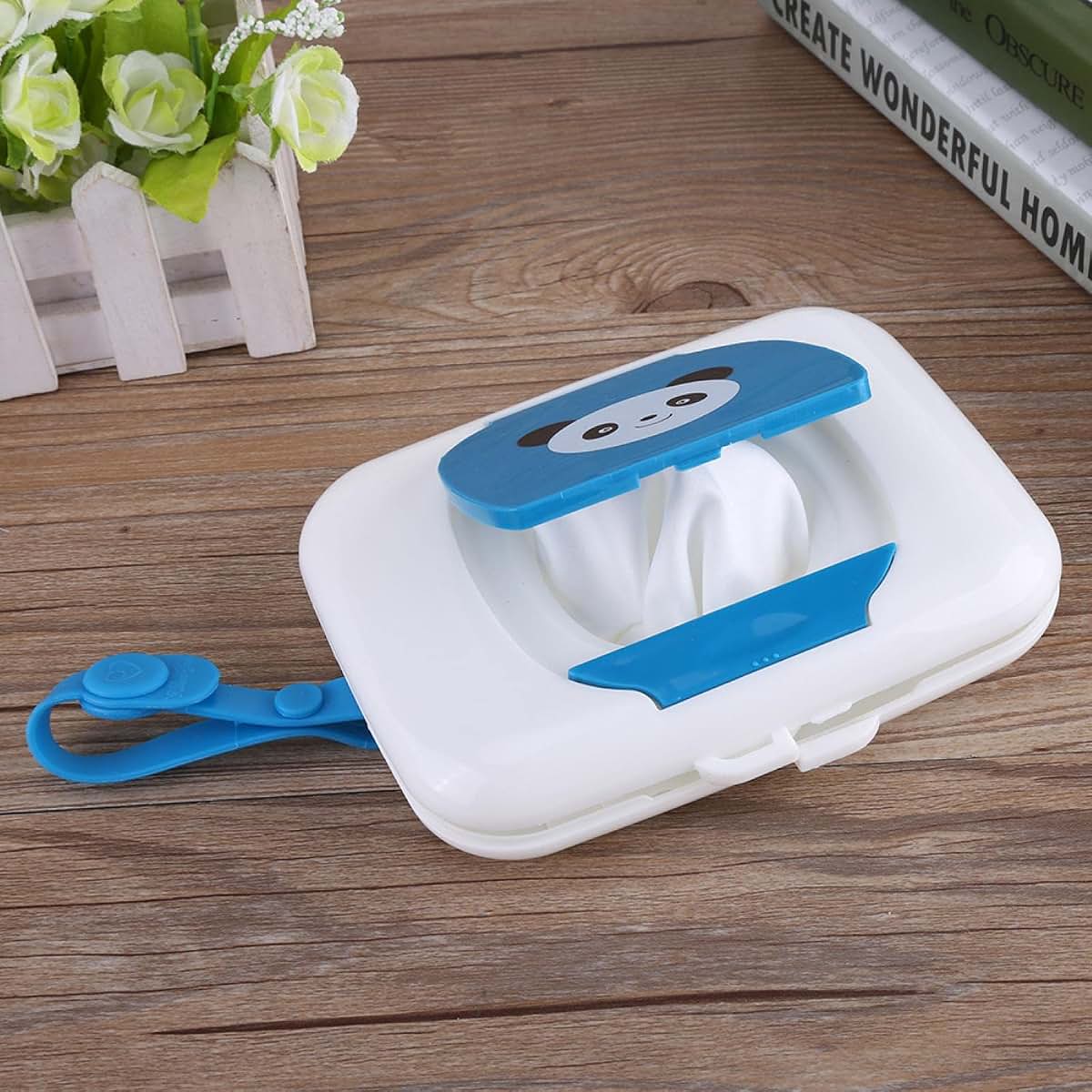BabyOneStop Portable Wipes Dispenser With Easy Open Button