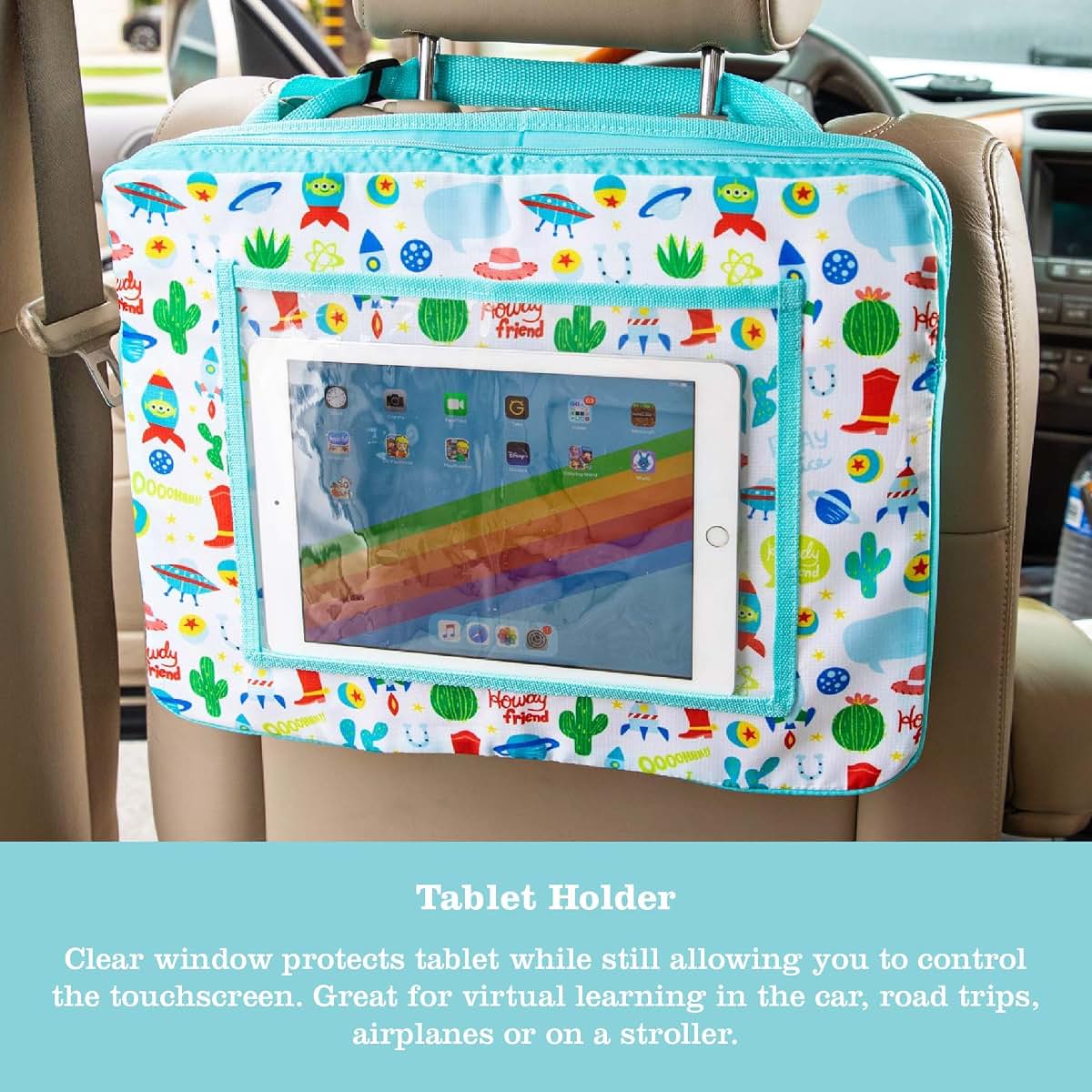 J.L. Childress Disney Toy Story Car Travel Tray & Tablet Holder, 3-in-1