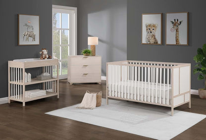 Suite Bebe Pixie Finn 3-in-1 Crib in Washed Natural/White