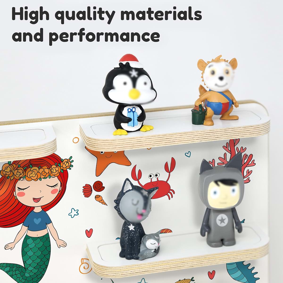 Stadtecken Wooden Shelf for Toniebox with Magnetic Figure Holders (photo 3)