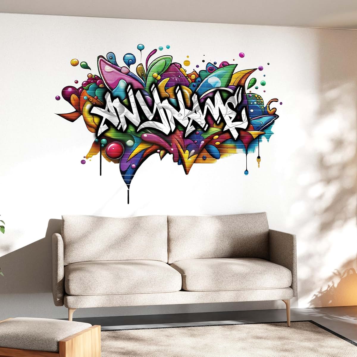 South9Sticker Custom Graffiti Name Wall Decal Personalized Street Art