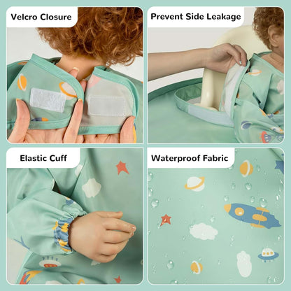 Universal Food Catcher Bib Set for Baby High Chairs