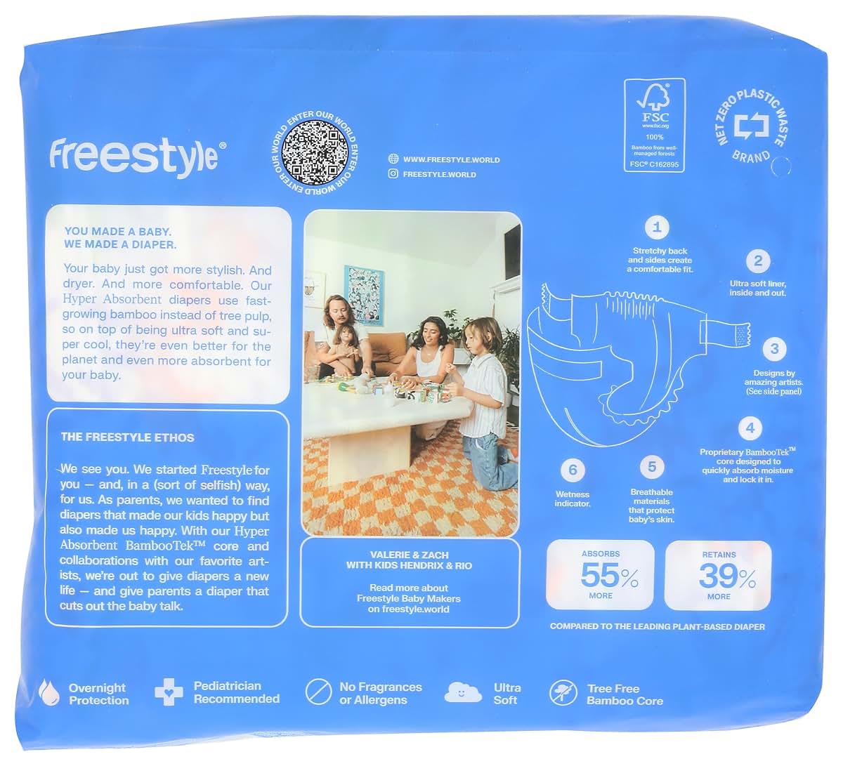 Freestyle Diapers, Diaper Size 5, 22 Count (photo 2)