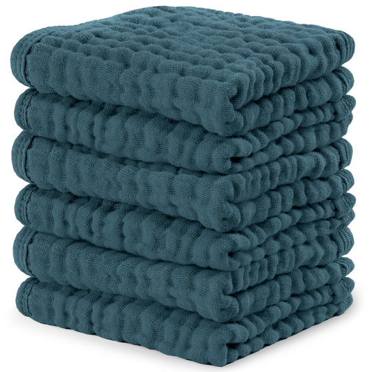Comfy Cubs Muslin Washcloths 6 Pack