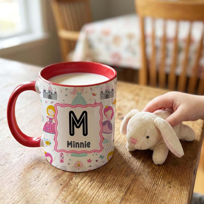 Printualist Personalized Coffee Mug for Kids, Custom Name & Initial Mug, 11oz & 15oz Hot Chocolate, Cocoa, Milk, Tea (photo 4)