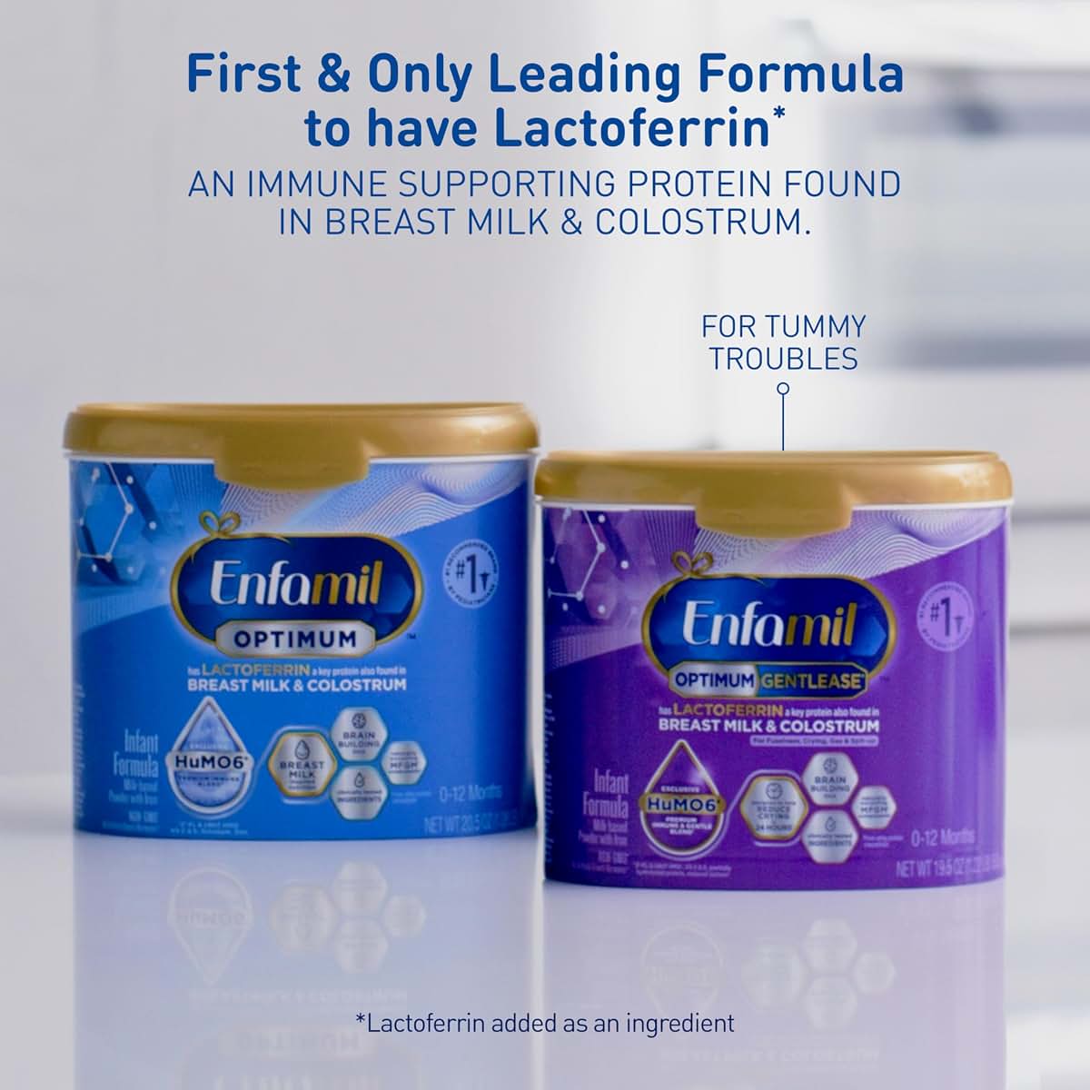 Enfamil Optimum Gentlease Baby Formula, 19.5 Oz, 4 Pack