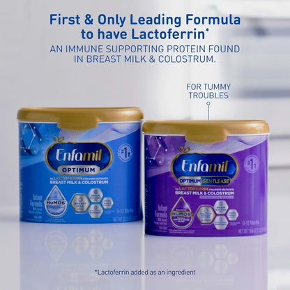 Enfamil Optimum Gentlease Baby Formula, 19.5 Oz, 4 Pack
