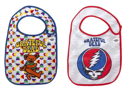 Daphyls Grateful Dead Baby Bibs 2-Pack Extra Soft