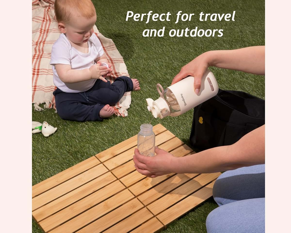 YOMBABY Portable Milk Warmer, Wireless 270ml Bottle Warmer (photo 2)