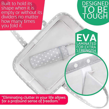 Sweet Carling Baby Diaper Caddy Organizer | Baby Shower Registry Must Haves For Boy Girl Gifts Newborn Essentials (photo 3)