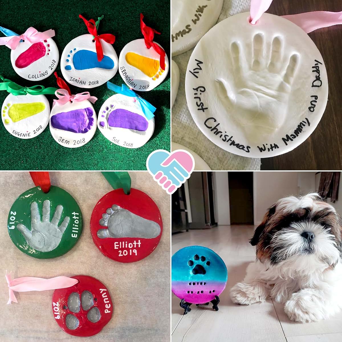 Casting Keepsakes Baby Handprint Ornament Making Kit With Paint Set (photo 3)