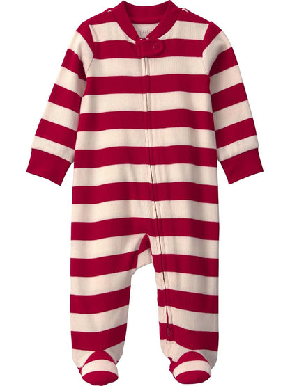 Little Planet by Carter's Neutral Sleep and Play Red Stripe 3 Months