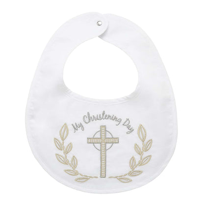 C.R. Gibson Baby Bib And Booties Christening Gift Set, 3-Piece