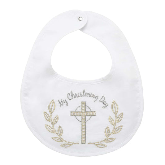 C.R. Gibson Baby Bib And Booties Christening Gift Set, 3-Piece