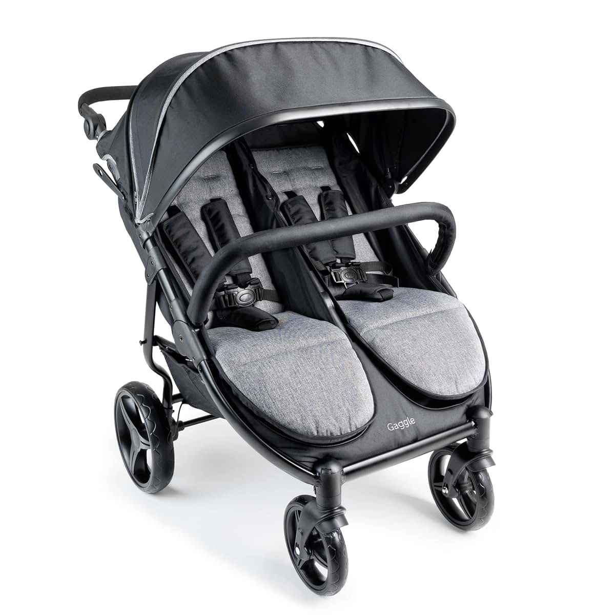 Gaggle Roadster Duo 2 Seat Side by Side Double Stroller, 27 lbs Compact Fold