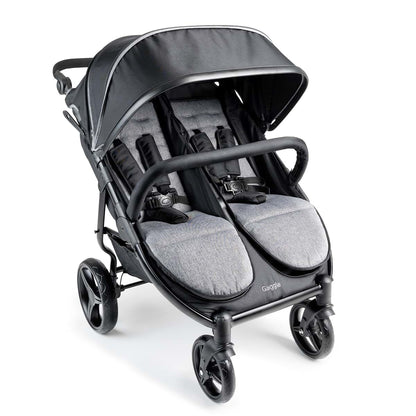 Gaggle Roadster Duo 2 Seat Side by Side Double Stroller, 27 lbs Compact Fold