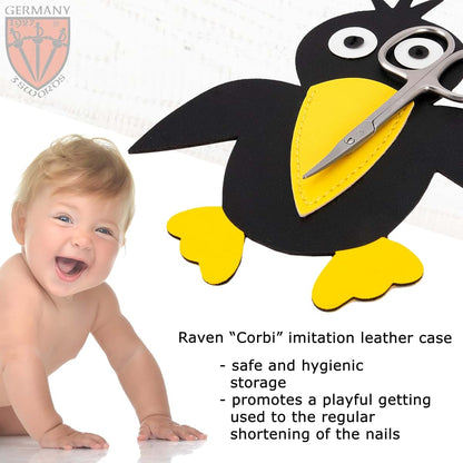 Drei Schwerter Baby Nail Scissors With Corbi Raven Case (photo 4)