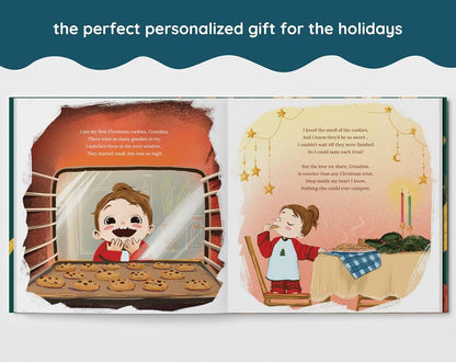 Luna Studios First Christmas as Grandma - Baby's First Christmas - New Personalized Gift - Personalized Book Gift (for