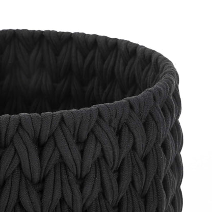 Large Woven Rope Decorative Storage Basket for Home Organization