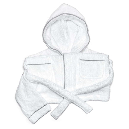 Dream Embroidery PERSONALIZED Baby Bathrobe -Toddler Bath robe Custom Monogram Embroidered Terry Robe (Grey, 6-8 Years) (photo 4)