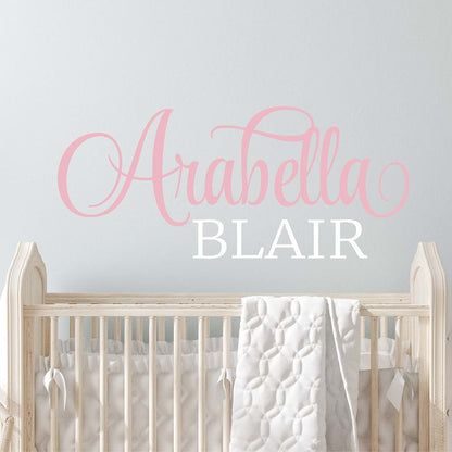 WallTag Custom Name Wall Decal Nursery Vinyl Wall Art