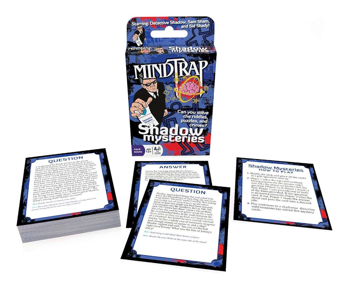 Outset Media Mind Trap Shadow Mysteries Card Game (photo 2)