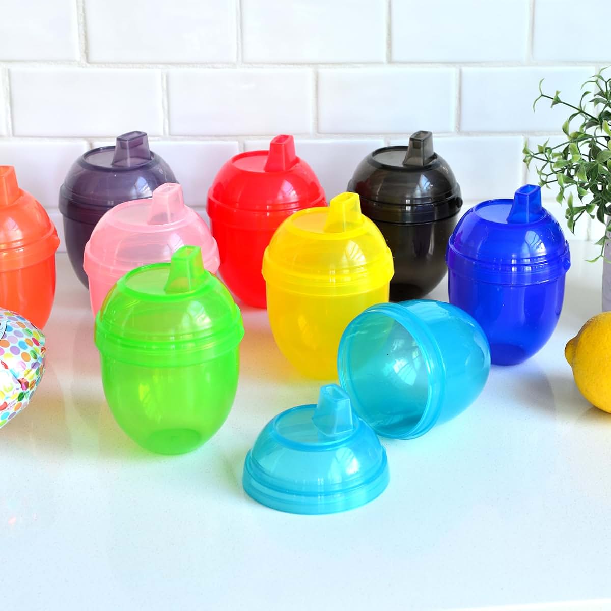Youngever 9 Pack Kids Sippy Cups for Infant and Toddler Use