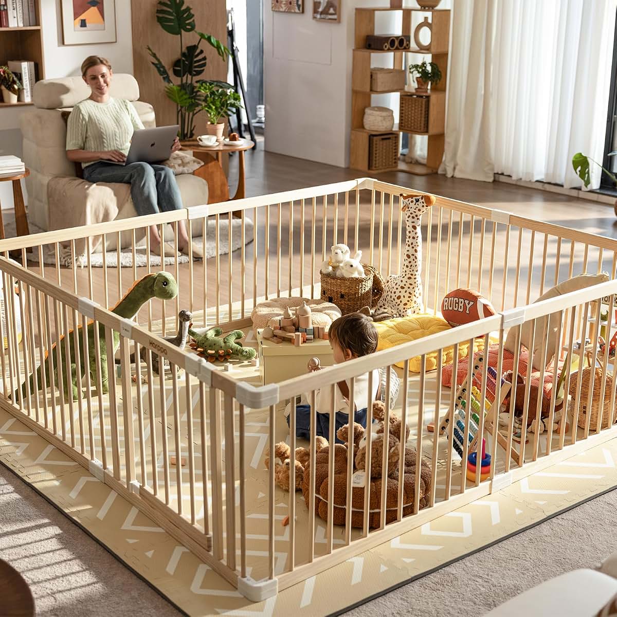 HARPPA Aria Play Mat | Modular EVA Foam Flooring for Nursery