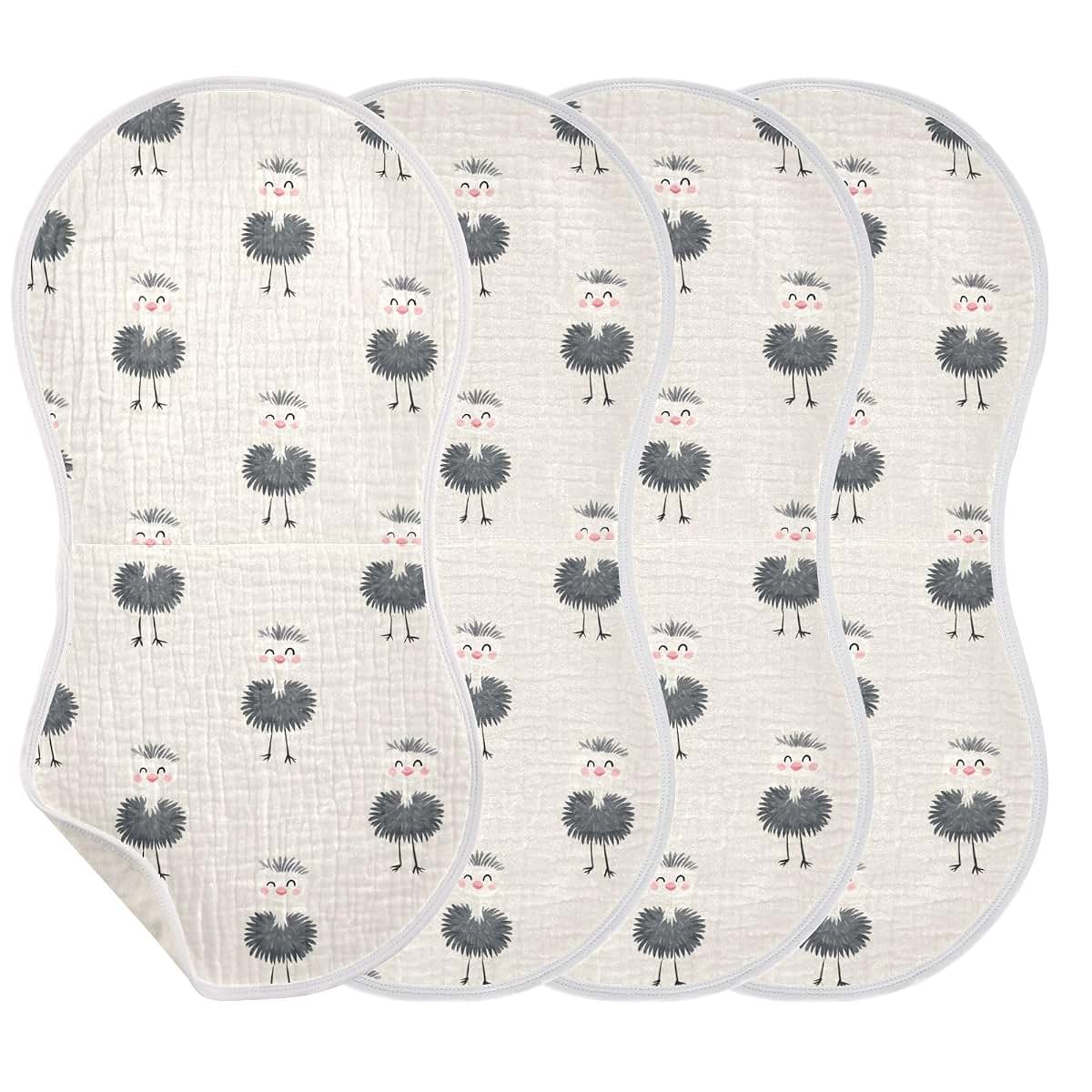 Decor Gift Cotton Burp Cloths With Figure-8 Shoulder Coverage (photo 3)