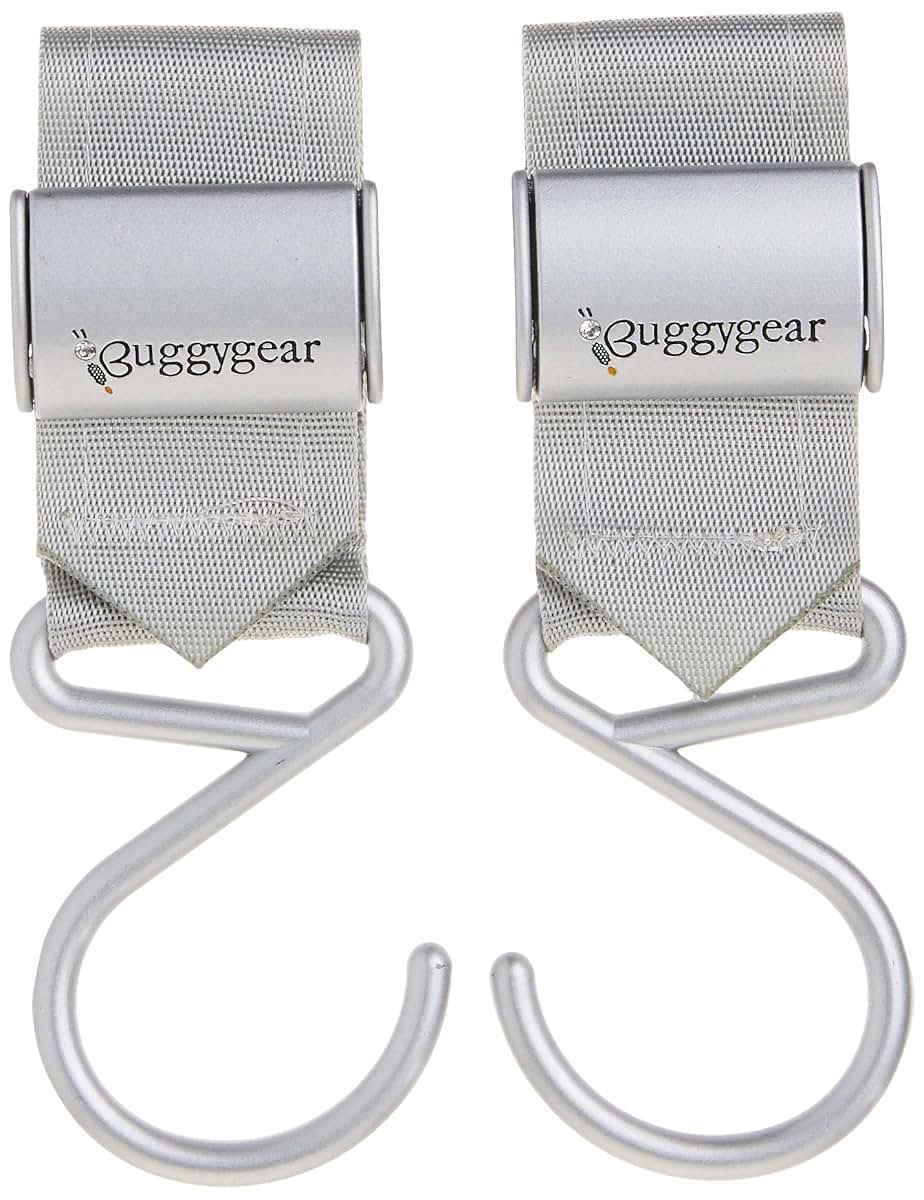 Buggygear Boutique Stroller Hooks, Platinum, 2 Count