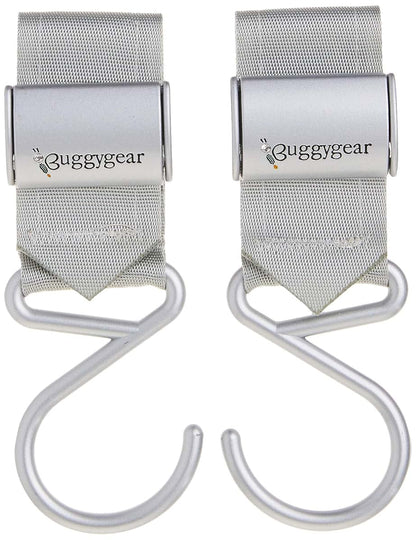 Buggygear Boutique Stroller Hooks, Platinum, 2 Count