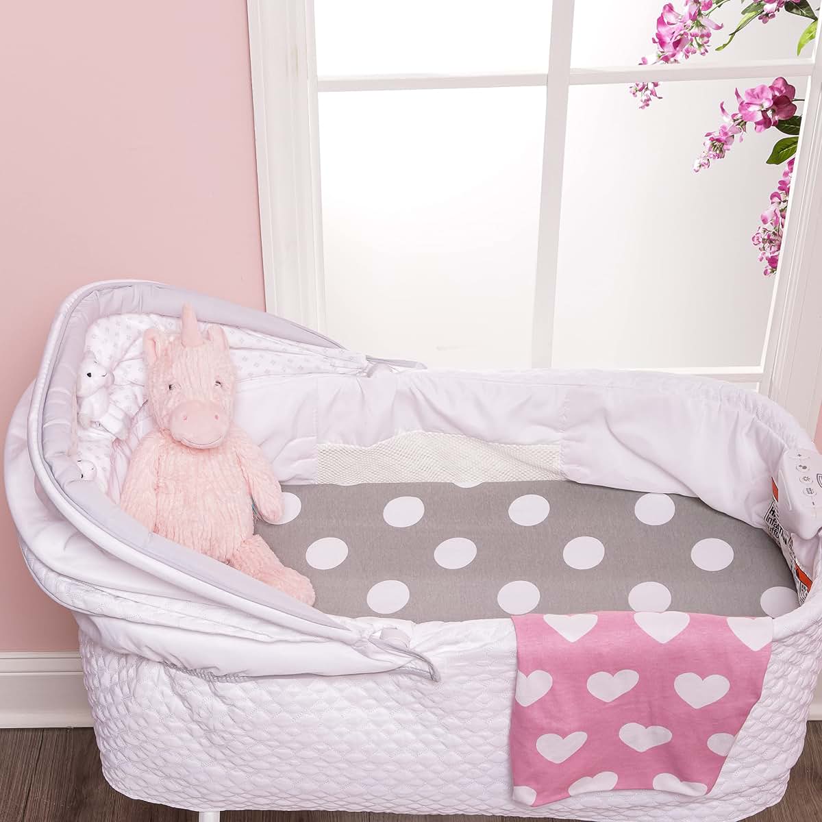 Everyday Kids 2-Pack Cotton Jersey Knit Bassinet Fitted Sheets