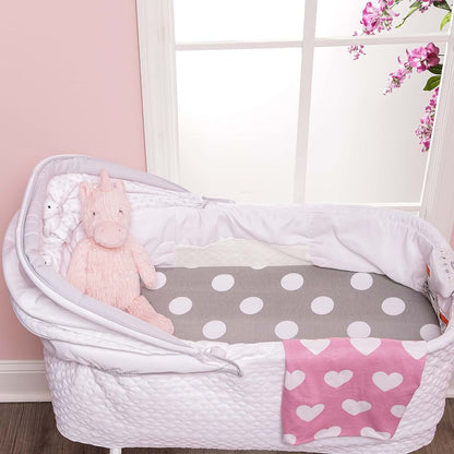 Everyday Kids 2-Pack Cotton Jersey Knit Bassinet Fitted Sheets