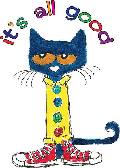 DS Inspirational Decals Removable Pete The Cat Vinyl Wall Decal (28" x 35")