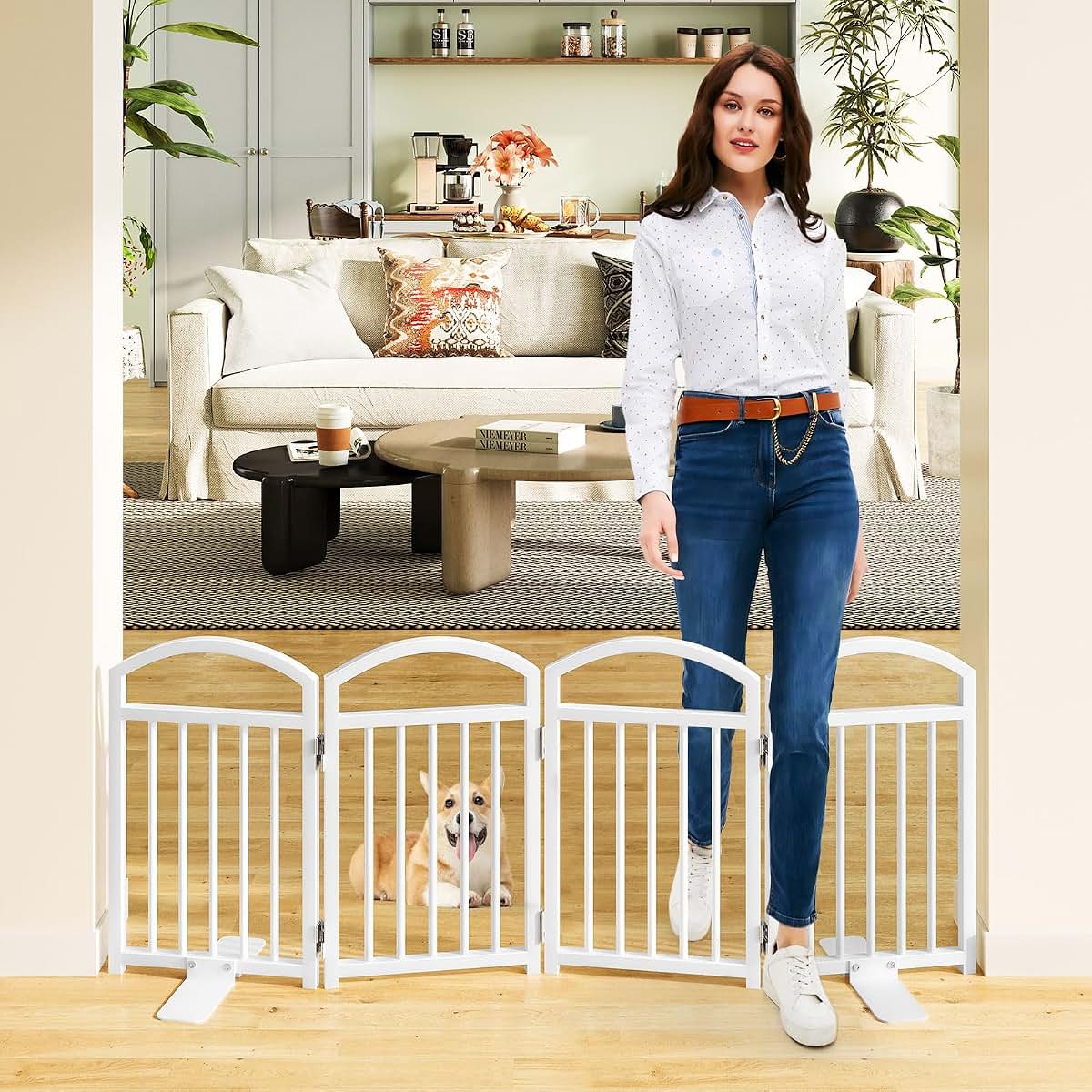 Snughome Freestanding Pet Gate