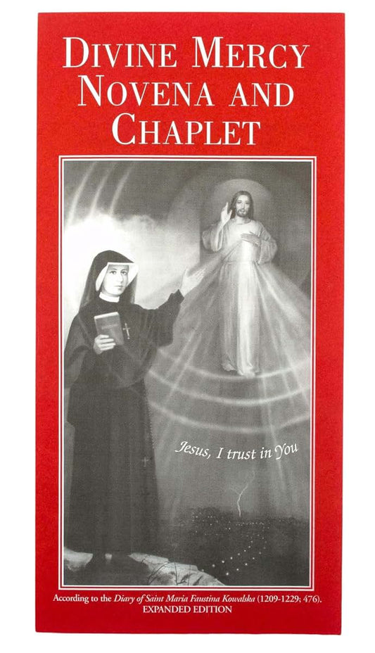 VILLAGE GIFT IMPORTERS Divine Mercy Novena and Chaplet Booklet - Pack of 10 | Wonderful Catholic Accessory | Includes