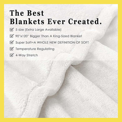 Buyyet Marshmallow Blanket 30x40 Inch Soft Flannel Fleece Throw