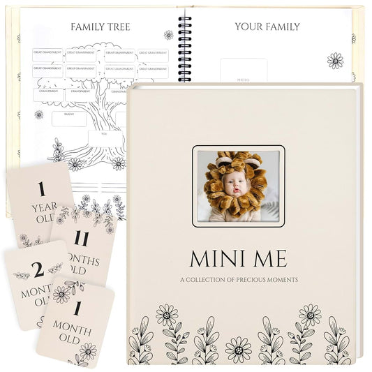 NILAHUE Pregnancy Journals for Moms with Milestone Cards, Baby Journal Keepsake Memory Book with 100 pages, Inner