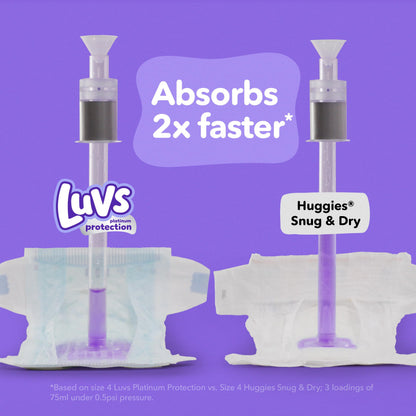 Luvs Diapers Size 6 Bluey Platinum Protection