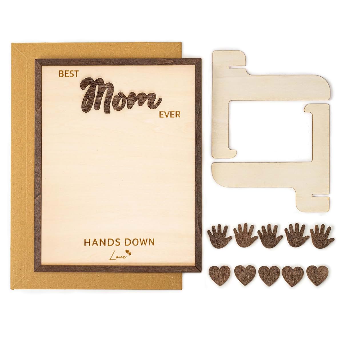 NELXI Handprint Kit for Kids and Mom, DIY Christmas 2026 Craft with Handprint Keepsake Frame for Family, Christmas (photo 3)