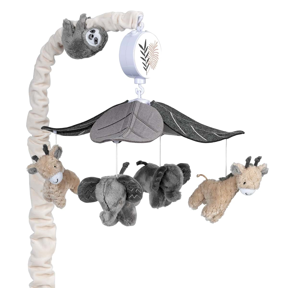 Lambs & Ivy Jungle Animals Musical Crib Mobile Soother Toy