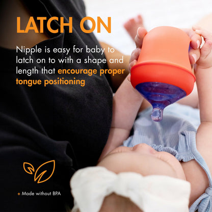 Boon Nursh Silicone Baby Bottle Nipples Fast Flow