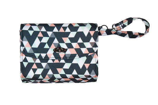LillyBit Uptown Diaper Clutch (Triangles)