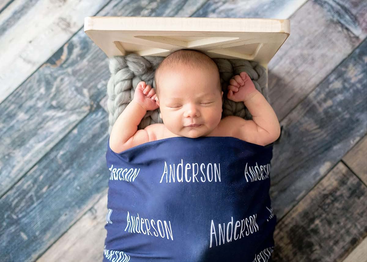Loving Families Personalized Baby Blanket with Custom Name