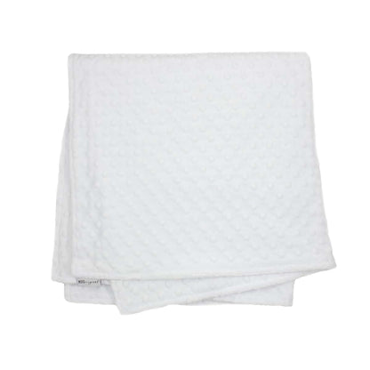 Meg Original Snow White Minky Dot Baby Blanket (photo 4)