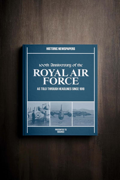 Signature Gifts RAF Personalized War Newspaper History Book